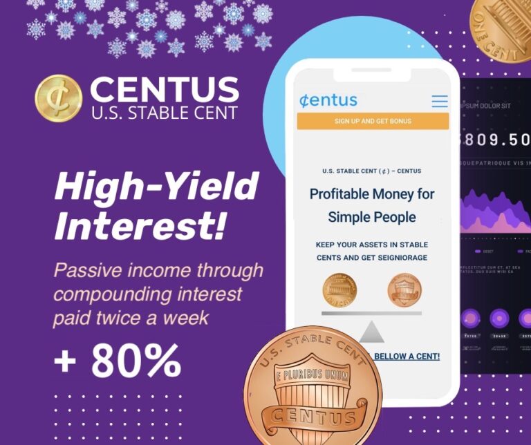 Buy CENTUS and Get 80% Seigniorage